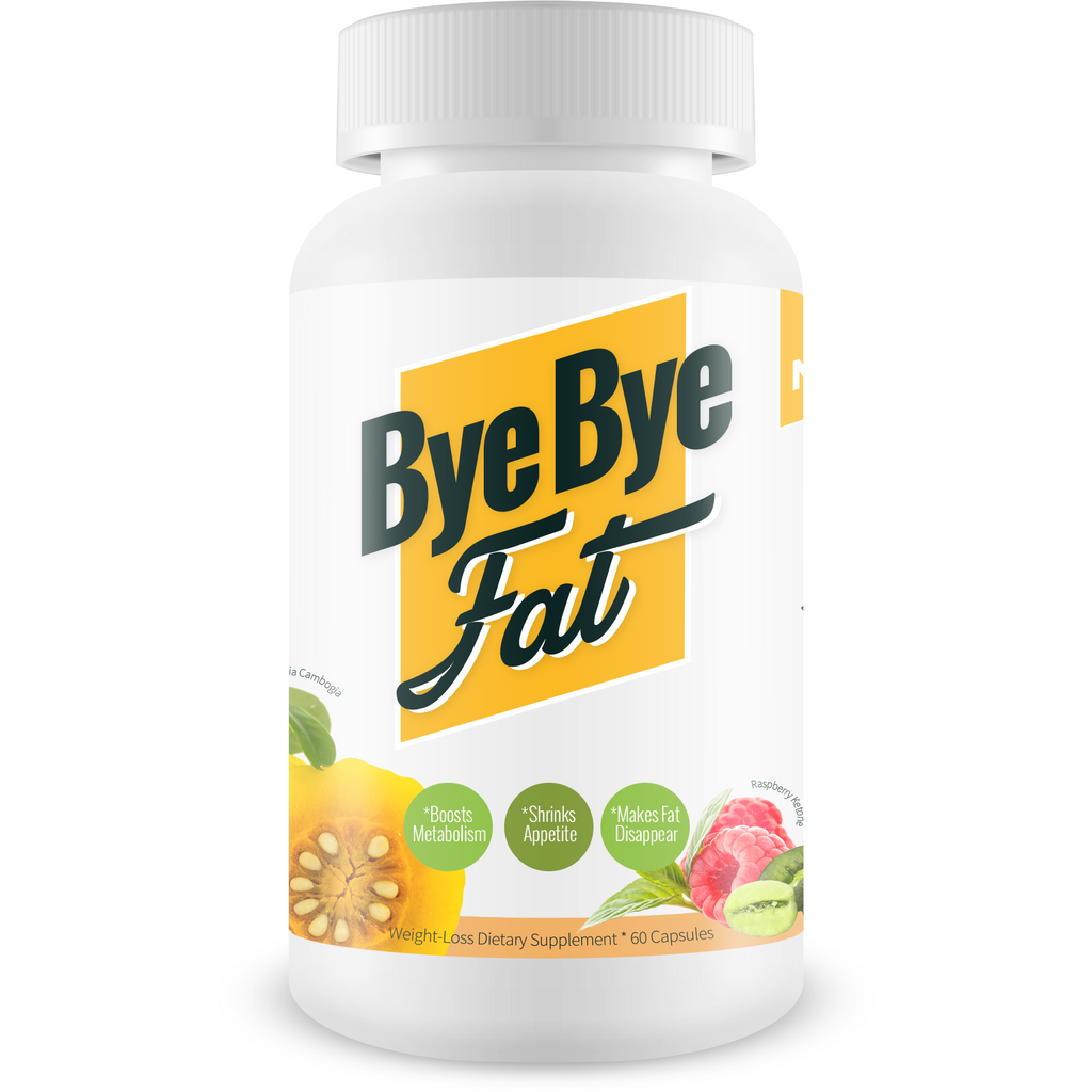 NU3 Slim Bye Bye Fat - 60 Capsules - Thermogenic -  KETO Friendly - Works Fast - Vegan -  Gluten FREE - NON GMO