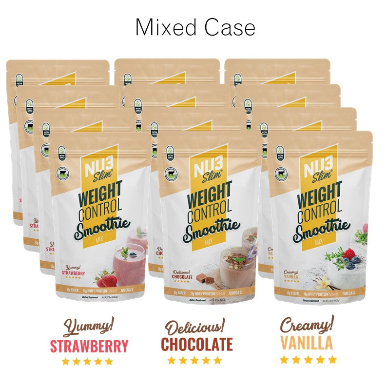 NU3 Slim - The Weight Control Smoothie 17.6 oz BULK 12 PACK